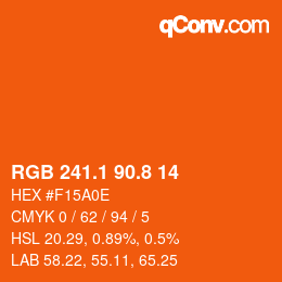 Color code: RGB 241.1 90.8 14 | qconv.com