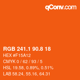 Color code: RGB 241.1 90.8 18 | qconv.com