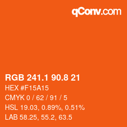 Color code: RGB 241.1 90.8 21 | qconv.com