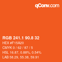 Color code: RGB 241.1 90.8 32 | qconv.com