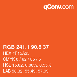 Color code: RGB 241.1 90.8 37 | qconv.com