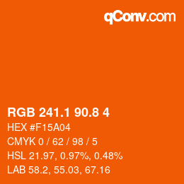 Color code: RGB 241.1 90.8 4 | qconv.com