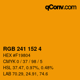 颜色代码: RGB 241 152 4 | qconv.com