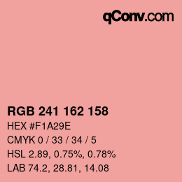 Color code: RGB 241 162 158 | qconv.com