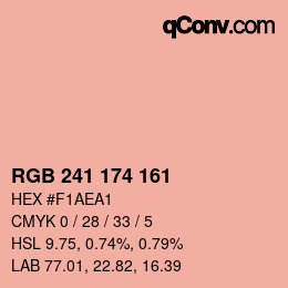 Color code: RGB 241 174 161 | qconv.com