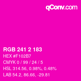 カラーコード: RGB 241 2 183 | qconv.com
