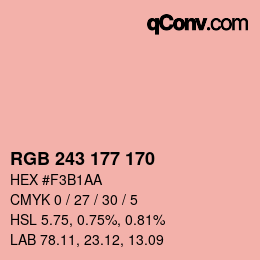Color code: RGB 243 177 170 | qconv.com