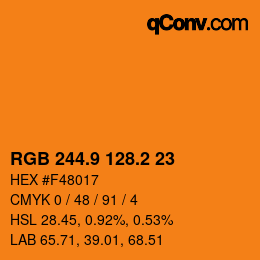 Color code: RGB 244.9 128.2 23 | qconv.com