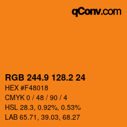 Color code: RGB 244.9 128.2 24 | qconv.com