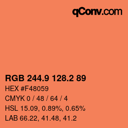 Color code: RGB 244.9 128.2 89 | qconv.com
