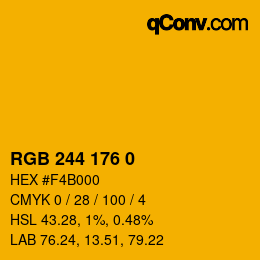 Color code: RGB 244 176 0 | qconv.com