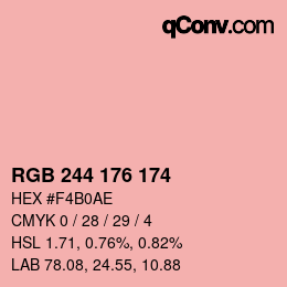 Color code: RGB 244 176 174 | qconv.com