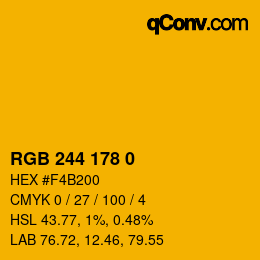 Color code: RGB 244 178 0 | qconv.com