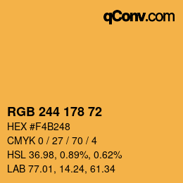 Color code: RGB 244 178 72 | qconv.com