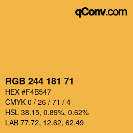 Color code: RGB 244 181 71 | qconv.com