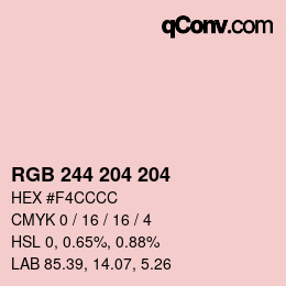 Color code: RGB 244 204 204 | qconv.com