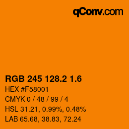 カラーコード: RGB 245 128.2 1.6 | qconv.com