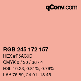 Farbcode: RGB 245 172 157 | qconv.com