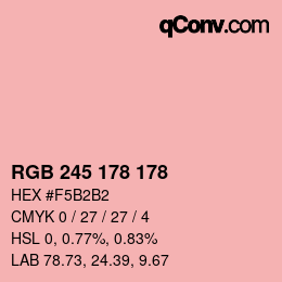 Color code: RGB 245 178 178 | qconv.com