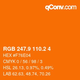 Color code: RGB 247.9 110.2 4 | qconv.com