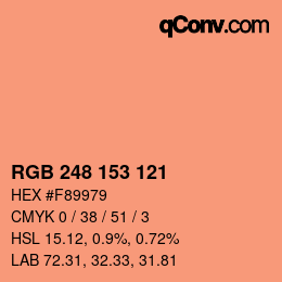 Color code: RGB 248 153 121 | qconv.com