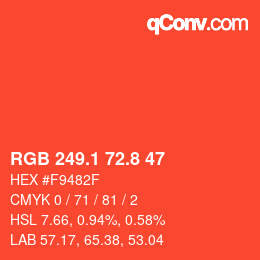Color code: RGB 249.1 72.8 47 | qconv.com