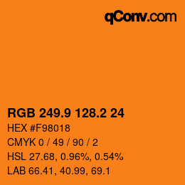 Color code: RGB 249.9 128.2 24 | qconv.com