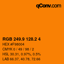 Color code: RGB 249.9 128.2 4 | qconv.com