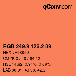 Color code: RGB 249.9 128.2 89 | qconv.com