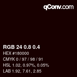 カラーコード: RGB 24 0.8 0.4 | qconv.com