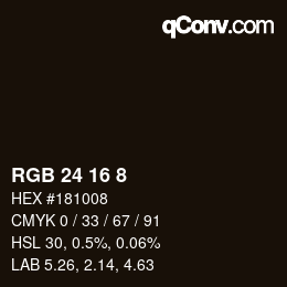 Farbcode: RGB 24 16 8 | qconv.com