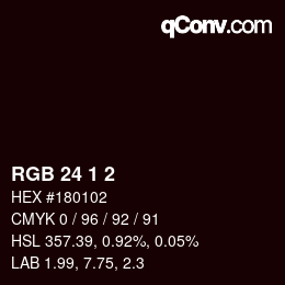 Color code: RGB 24 1 2 | qconv.com