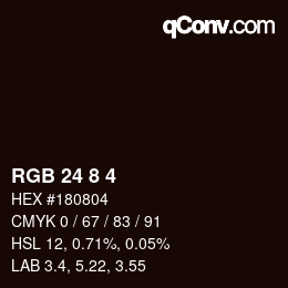 Farbcode: RGB 24 8 4 | qconv.com