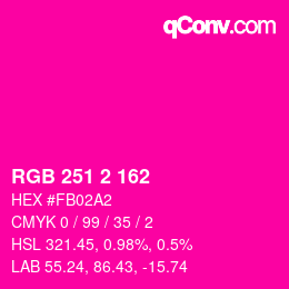 Color code: RGB 251 2 162 | qconv.com