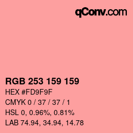 Color code: RGB 253 159 159 | qconv.com