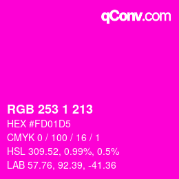 カラーコード: RGB 253 1 213 | qconv.com