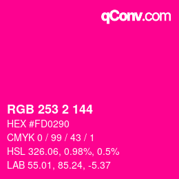 カラーコード: RGB 253 2 144 | qconv.com