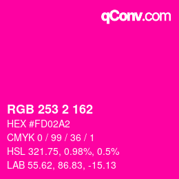 颜色代码: RGB 253 2 162 | qconv.com