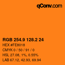 Color code: RGB 254.9 128.2 24 | qconv.com