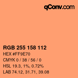Farbcode: RGB 255 158 112 | qconv.com