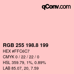 Color code: RGB 255 198.8 199 | qconv.com
