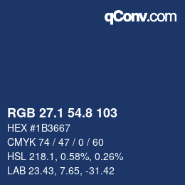 Color code: RGB 27.1 54.8 103 | qconv.com