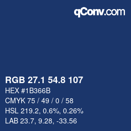 Color code: RGB 27.1 54.8 107 | qconv.com