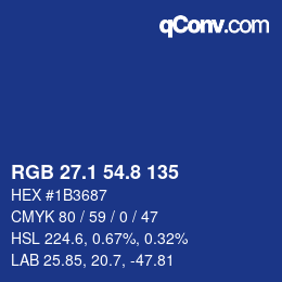 Color code: RGB 27.1 54.8 135 | qconv.com