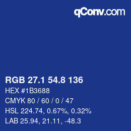 Color code: RGB 27.1 54.8 136 | qconv.com