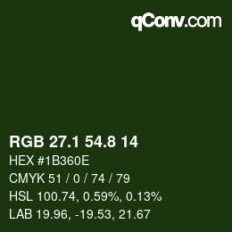 Color code: RGB 27.1 54.8 14 | qconv.com