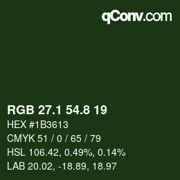 Color code: RGB 27.1 54.8 19 | qconv.com