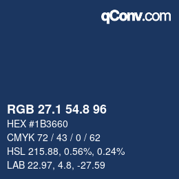 Color code: RGB 27.1 54.8 96 | qconv.com