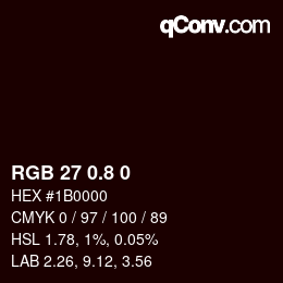 Color code: RGB 27 0.8 0 | qconv.com
