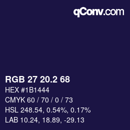 Color code: RGB 27 20.2 68 | qconv.com